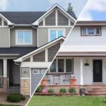Ilustrasi perbandingan rumah baru dan rumah second tahun 2025