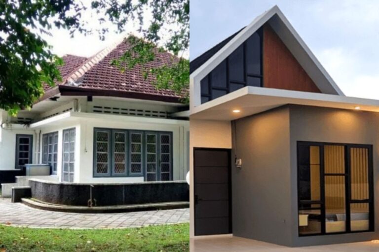 Perbandingan rumah baru dan rumah second di tahun 2025 dengan ilustrasi perumahan