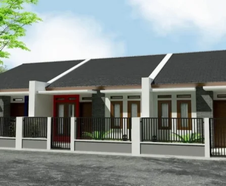 Ilustrasi rumah kontrakan minimalis modern disewakan di tahun 2025