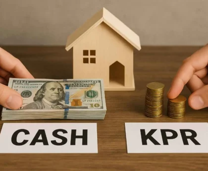 Perbandingan dua cara beli rumah antara cash keras dan KPR tahun 2025