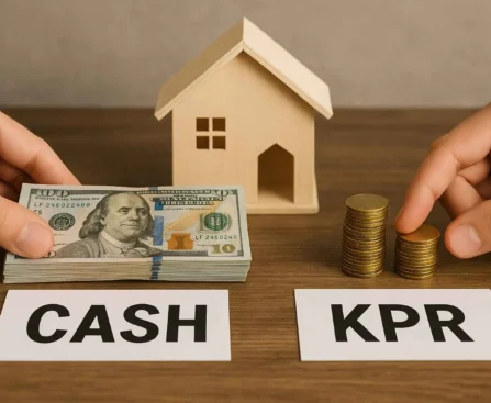 Perbandingan dua cara beli rumah antara cash keras dan KPR tahun 2025