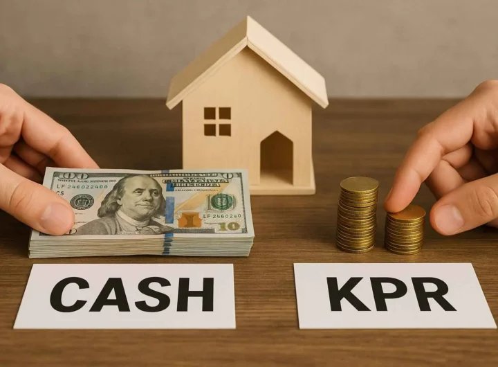 Perbandingan dua cara beli rumah antara cash keras dan KPR tahun 2025