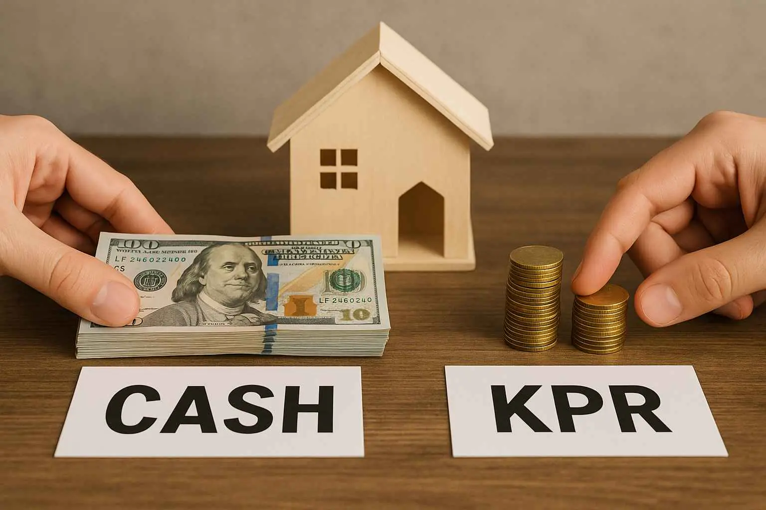 Perbandingan dua cara beli rumah antara cash keras dan KPR tahun 2025