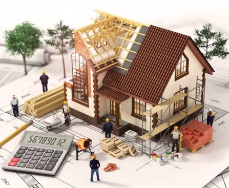 Ilustrasi perbandingan rumah inden dan rumah ready stock tahun 2025