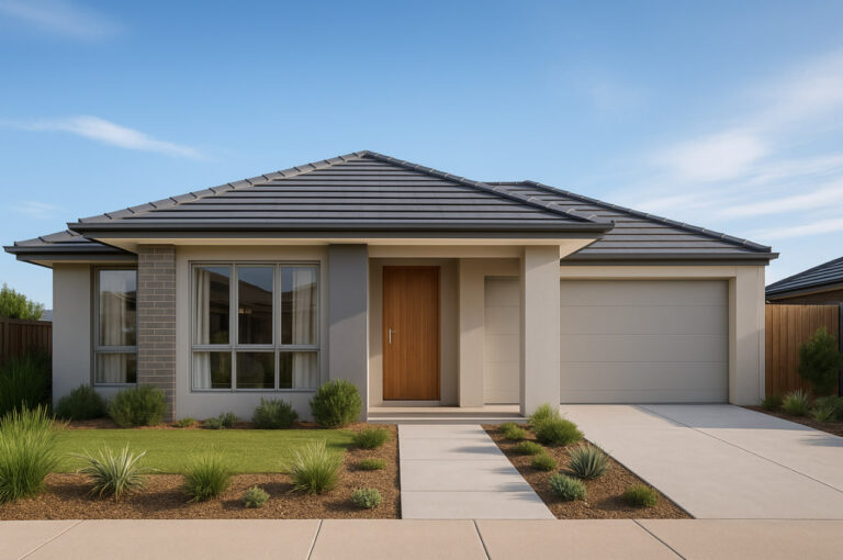 Denah rumah 4 kamar tidur minimalis modern 2025 untuk lahan 7x15 meter